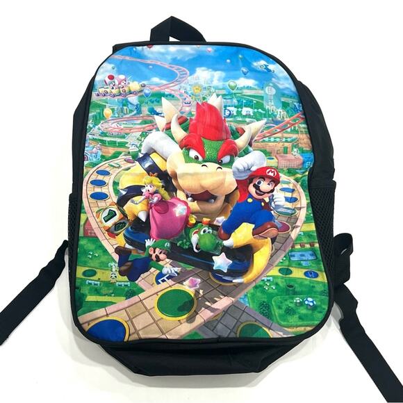 Super Mario Brothers Movie Backpack Bowser Peach Luigi Canvas - Picture 1 of 7
